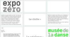 Desktop Screenshot of expozero.museedeladanse.org